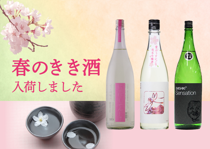 春のオススメ日本酒入荷!